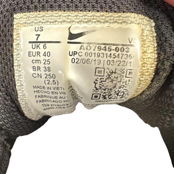 NIKE Vapor Fastflex Men’s Cleats Baseball Black A07945-003 Size 7 - Picture 8 of 8